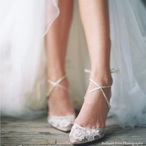 Wedding shoes, Bella Belle, Anita Lace up Heels, wedding shoes, color ivory